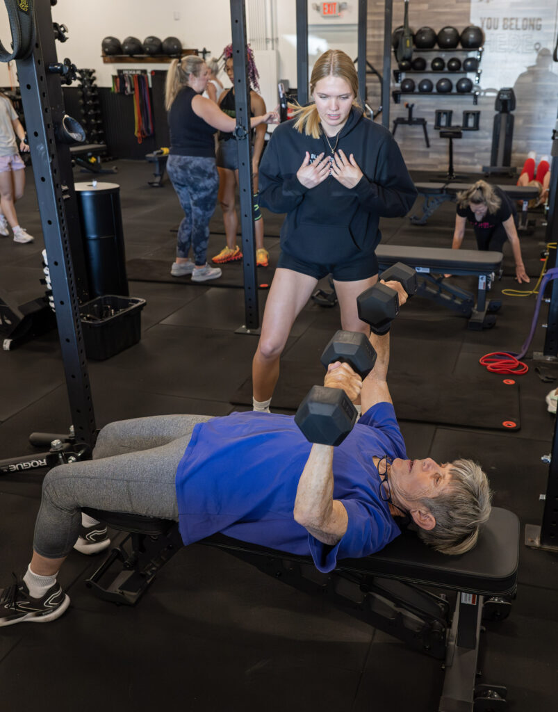 Muscle soreness after a workout — strength training at Block Fitness in Tucson