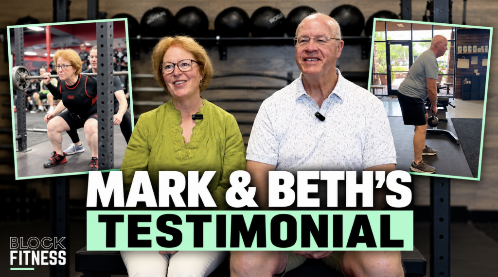 Strength training after joint replacement: Mark and Beth's testimonial at Block Fitness